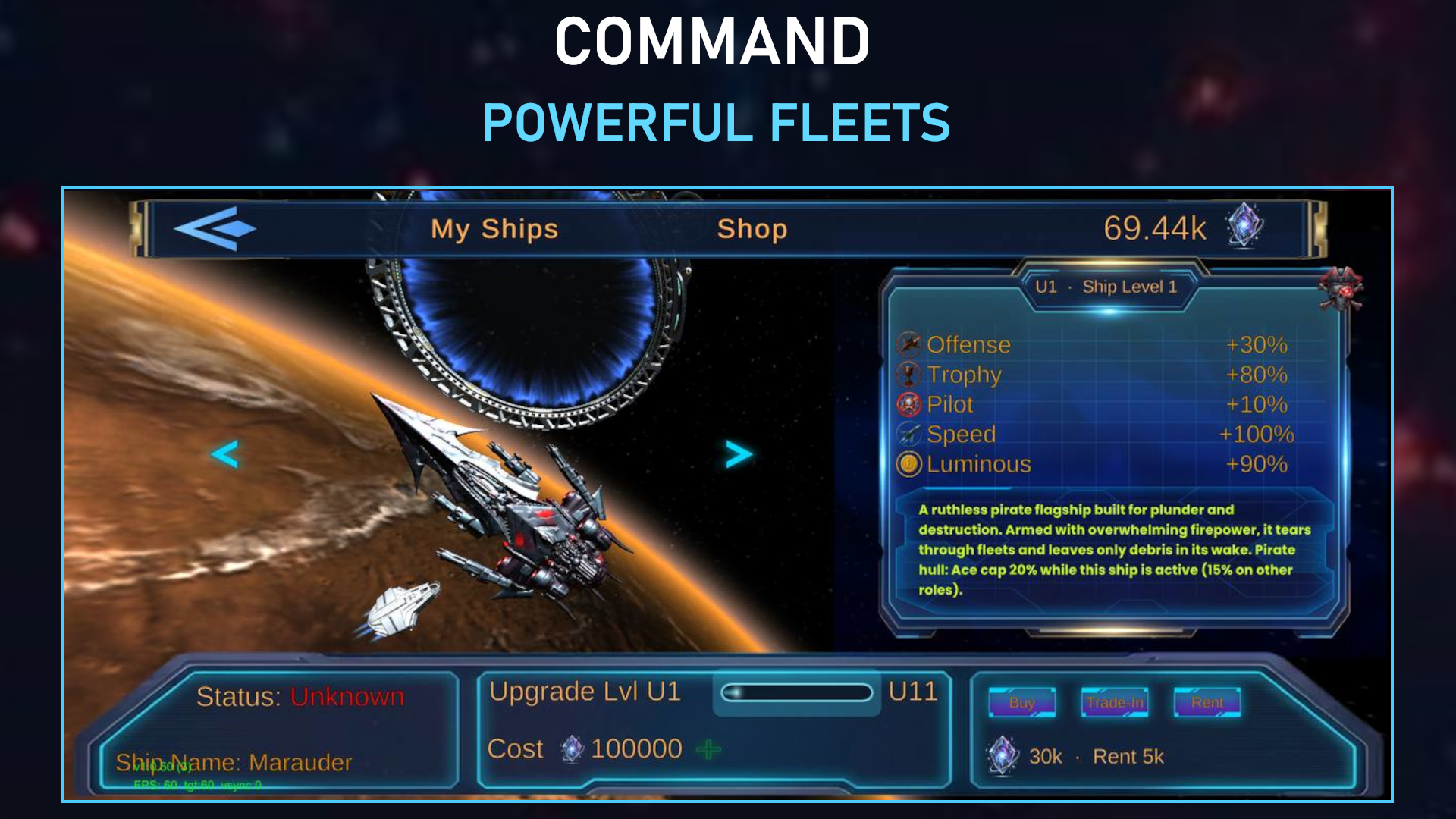Command powerful fleets