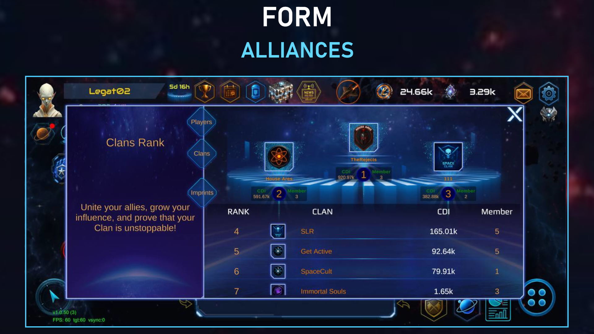 Form alliances
